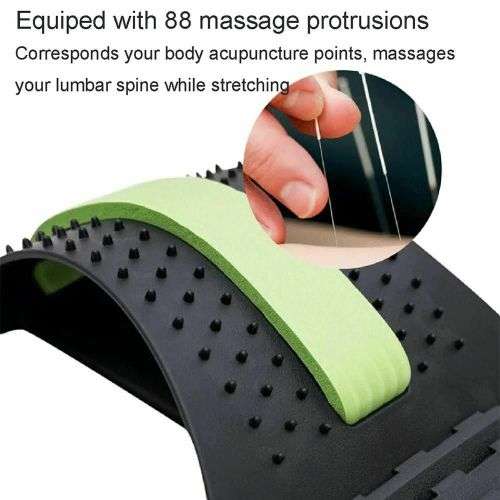 Adjustable Lumbar Back Stretch Waist Massage Device
