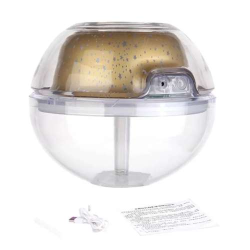 Usb Essential Oil Diffuser 500ml Ultrasonic Humidifier Colorful Led Purifier Projector Light