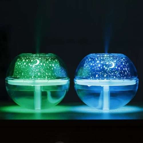 Usb Essential Oil Diffuser 500ml Ultrasonic Humidifier Colorful Led Purifier Projector Light