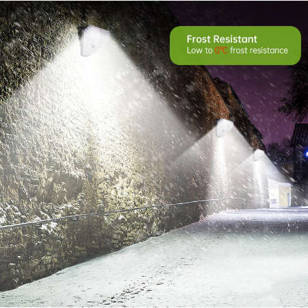 62LED Solar Wall Motion Sensor Crystal Rainproof Activated Light With 3 Modes