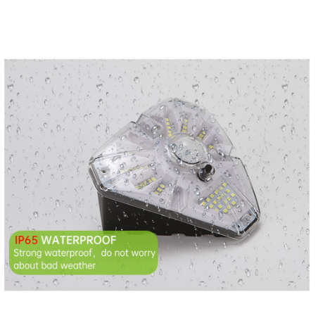 62LED Solar Wall Motion Sensor Crystal Rainproof Activated Light With 3 Modes