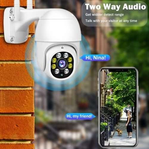 HD 1080P Outdoor IP Camera Security Surveillance Two-Way Audio Waterproof