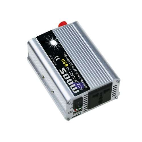 Car Power Inverter Vehicle Battery Converter Power Supply On-Board Charger Switch 500W