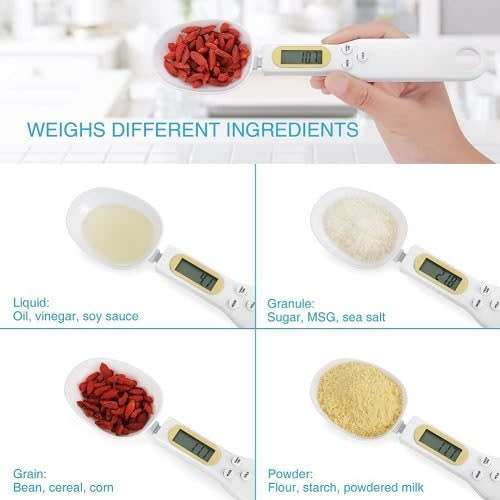 Electronic LCD Digital Spoon Weight Scale Gram Kitchen Spoon Scales