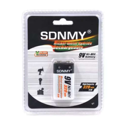9V Rechargeable Battery 300mAh