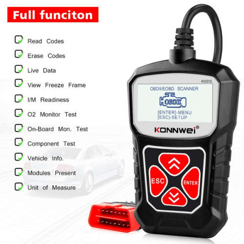 OBD2 (On-Board Diagnostic II) Scanner Diagnostic Tool - Car Automobile Fault Detector Code Reader