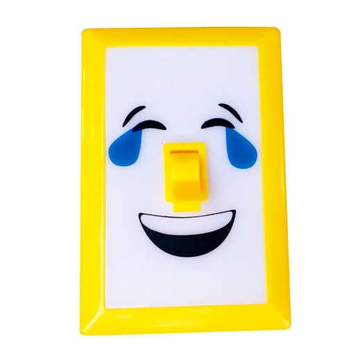 LED Wall Night Light Emoji Funny Face Light Switch Emergency Light
