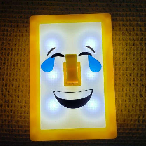 LED Wall Night Light Emoji Funny Face Light Switch Emergency Light