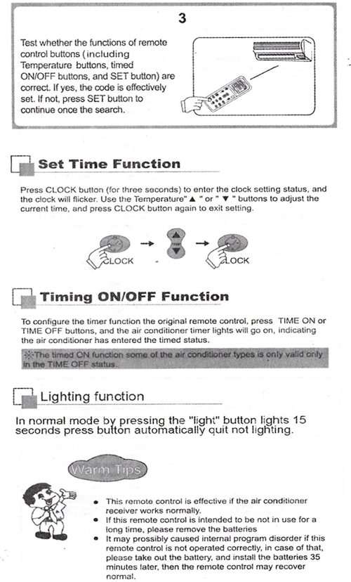 Universal Low Power Consumption Air Condition Remote LCD A/C Remote Control Controller