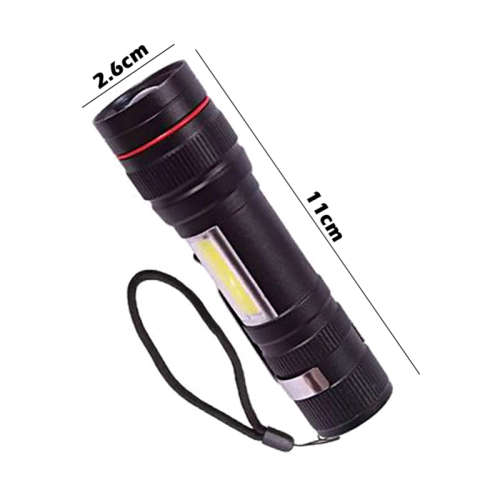 USB Rechargeable MINI Torch Multifunction Flashlight COB+XPE LED