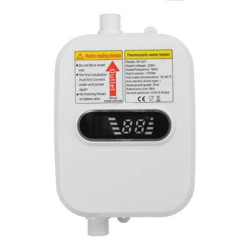 Mini Instant Tankless Electric Shower Hot Water Heater Kitchen Bathroom