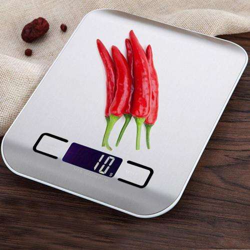 5kg/1g Kitchen Food LCD Digital Scale Kitchen Scale Stainless Steel Weighing Scale