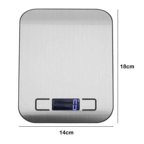 5kg/1g Kitchen Food LCD Digital Scale Kitchen Scale Stainless Steel Weighing Scale