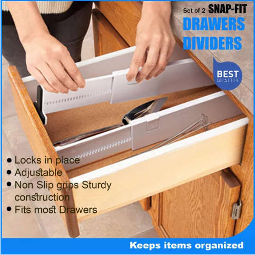 Snap Fit Drawer Dividers Ses Of 2