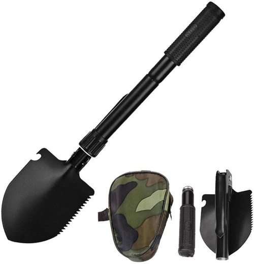 Folding Survival Shovel - Mini Folding Shovel Tool for Car Emergency & Outdoor Survival
