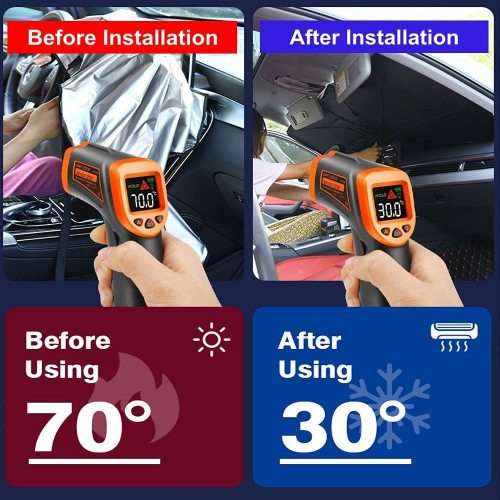 Foldable Car Windshield Sun Shade Umbrella Front Window Cover Visor Sunshade