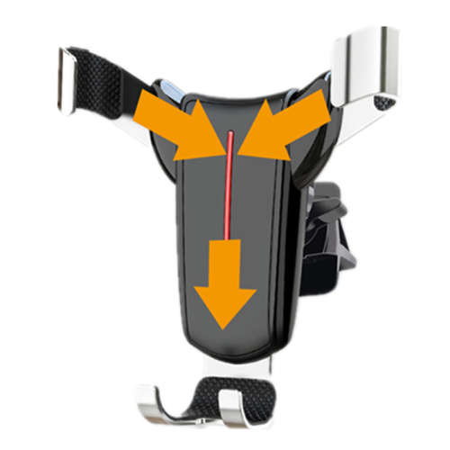 Car Metal Gravity Mobile Phone Holder Air Outlet Navigation Support Frame