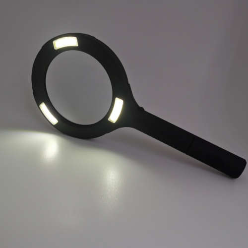 Handle Frame With 3 COB Lights For Elderly Reading 3 X Magnifying Glass