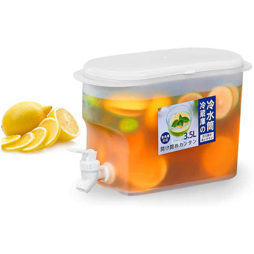 3.5Liter Refrigerator Plastic Kettle Juice Hot And Cold Water With The Faucet