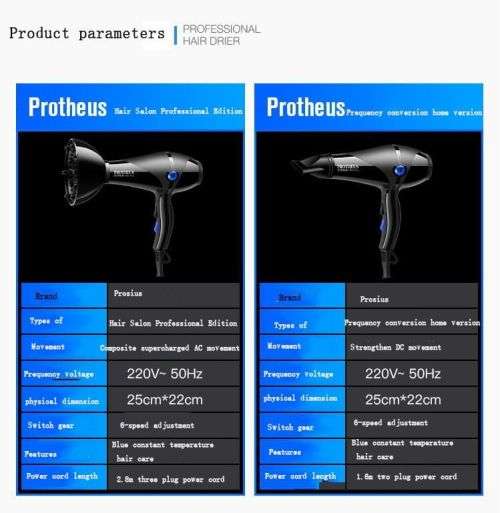 Hair Dryer Home Barber Shop Size Power Hair Salon Hot And Cold Hair Dryer