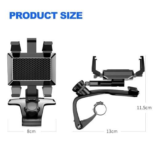 360 Degree Swivel Phone Mount Gravity Car Holder With Smartphone GPS Support