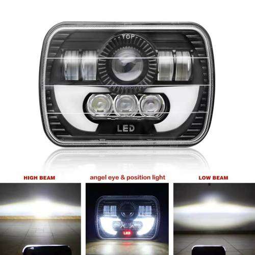 7 Inch Square Headlight Wrangler LED Headlight