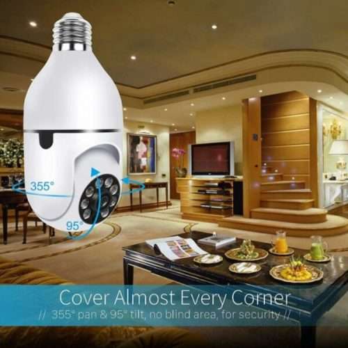 2MP Mini Plus Security Surveillance IP Camera With E27 Bulb