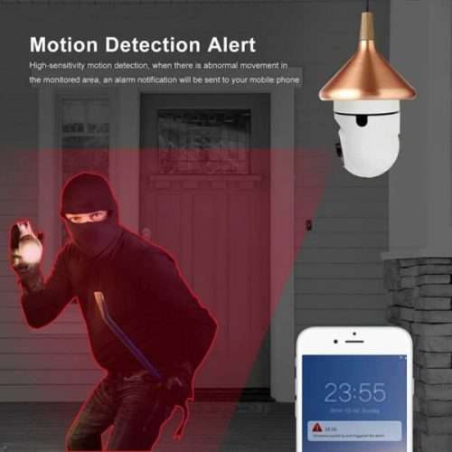 2MP Mini Plus Security Surveillance IP Camera With E27 Bulb