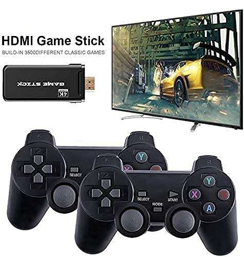 Game Stick 4K HD TV Video Game Dongle PS1 Emulators Double 2.4G Wireless Gamepad Controller 3D Game