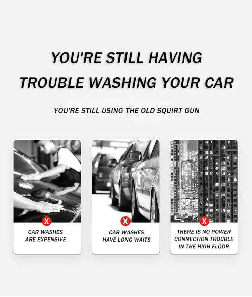 Car Cleaning Gun Wash Portable Car Wash Equipment Electric Pressure Wash