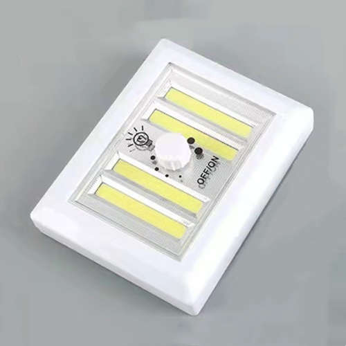 Portable 4 COB LED Wall Light Switch Magnetic with Step less Dimming & ON/OFF [Battery operated]