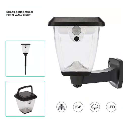 Solar Sensor Wall Light LED Outdoor Waterproof Garden Light Outdoor Wall Light