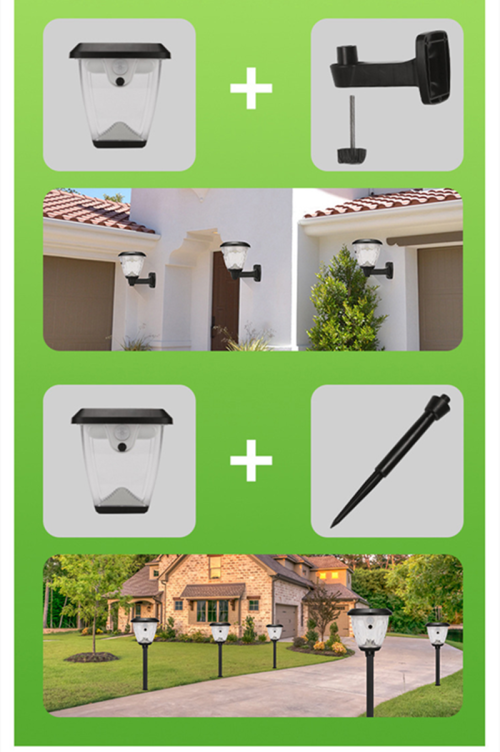 Solar Sensor Wall Light LED Outdoor Waterproof Garden Light Outdoor Wall Light