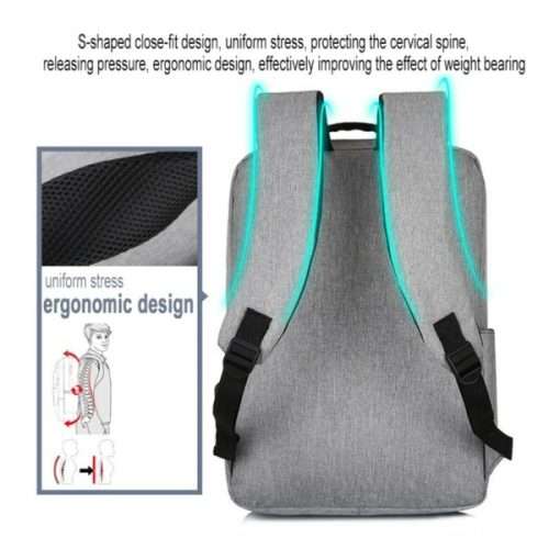 Laptop Backpack School Bag With External USB Charging Slot Design