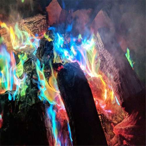 Magic Fire Colorful Flames Powder Bonfire Sachets Trick Outdoor Camping Hiking Survival Tools