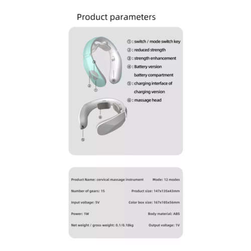 Health Care Portable Smart Neck Massager Collar