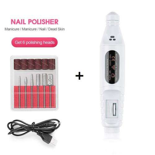 Pen-shaped Manicure Polishing USB Rechargeable Nail File Tool