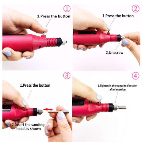 Pen-shaped Manicure Polishing USB Rechargeable Nail File Tool