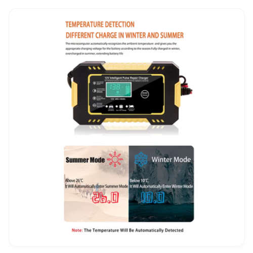 Auto Battery Pulse Repair Charger Intelligent 12V 6A