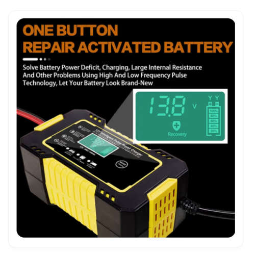 Auto Battery Pulse Repair Charger Intelligent 12V 6A