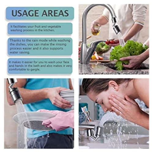 Splash Proof Filter Faucet 720 Swivel Outlet Faucet Kitchen Bathroom Sink