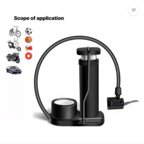 Mini Portable Bicycle Foot Pump with Pressure Gauge Bicycle Air Pump