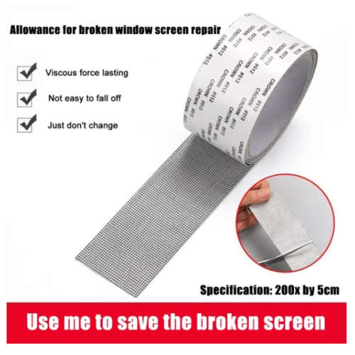 Window Screen Repair Tape Strong Glue Window Repair Tape Insect-Proof Fly Door Mosquito Net