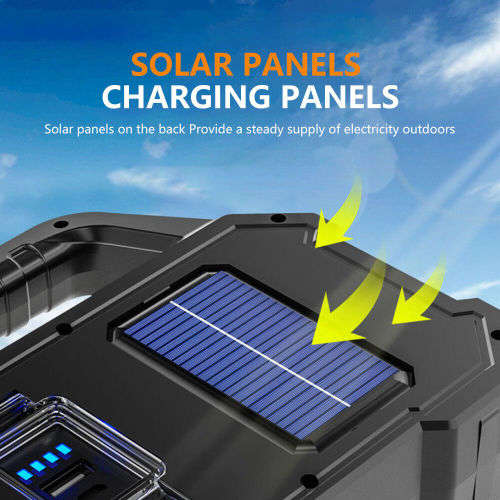 LED Solar WorkLight USB Rechargeable Portable Camping Lamp