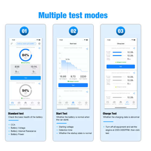 BK100 6V 12V Bluetooth Battery Monitor Mobile Car Motorcycle Lead-acid Battery Tester