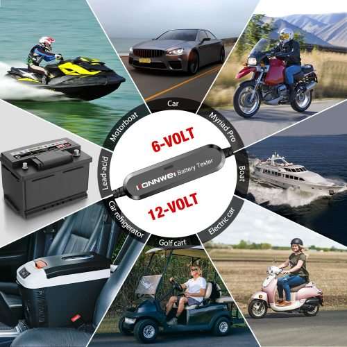 BK100 6V 12V Bluetooth Battery Monitor Mobile Car Motorcycle Lead-acid Battery Tester