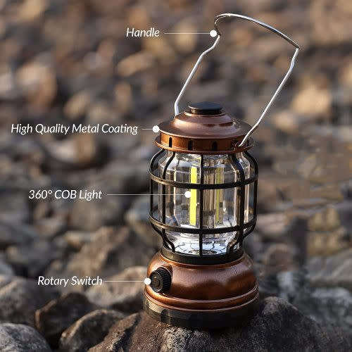 Multifunctional Power Switch Camping Lantern Emergency Light