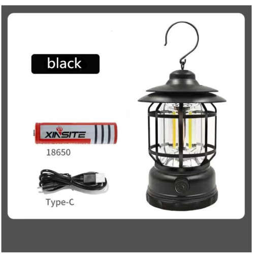 LED Rechargeable Lighting Retro Multifunctional Outdoor Camping Light Portable Strong Light