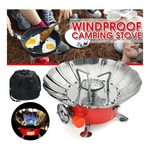 Small Volume Round Folding Camping Butane Gas Stove Burner