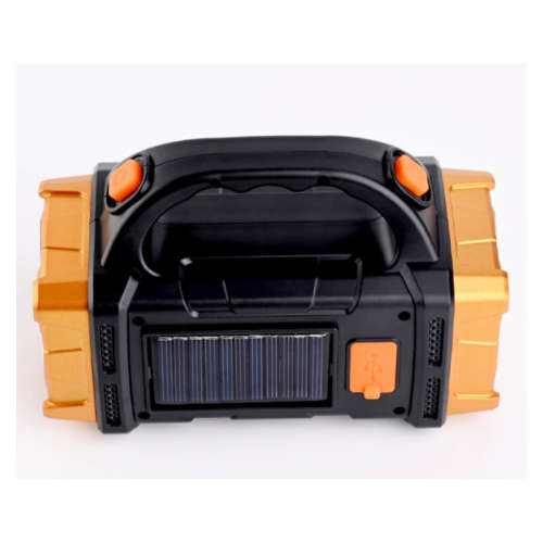 Portable Solar LED Handheld Flashlight with Work Light USB Rechargeable